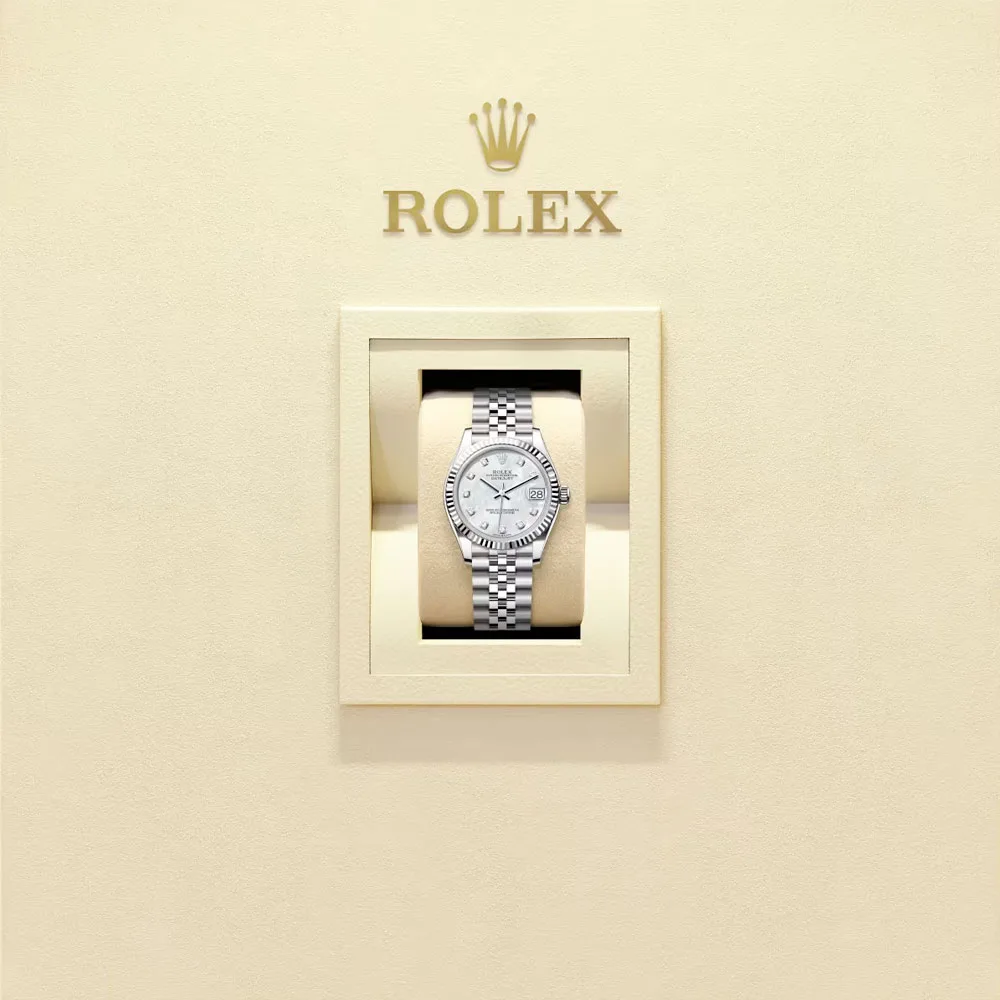 Rolex 278274-0006 Datejust 31Mm Stainless Steel - White Gold Jubilee White Mother-Of-Pearl Diamond-Set Dial Watch - Image 2