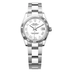 Rolex 278274-0009 Datejust 31mm Stainless Steel - White Gold Oyster White Dial Watch