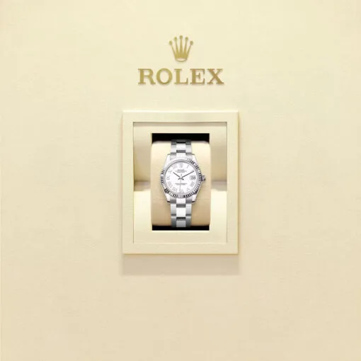 Rolex 278274-0009 Datejust 31Mm Stainless Steel - White Gold Oyster White Dial Watch - Image 2