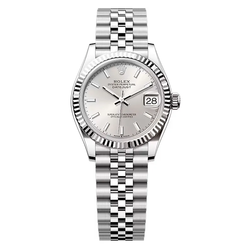 Rolex 278274-0012 Datejust 31Mm Stainless Steel - White Gold Jubilee Silver Dial Watch