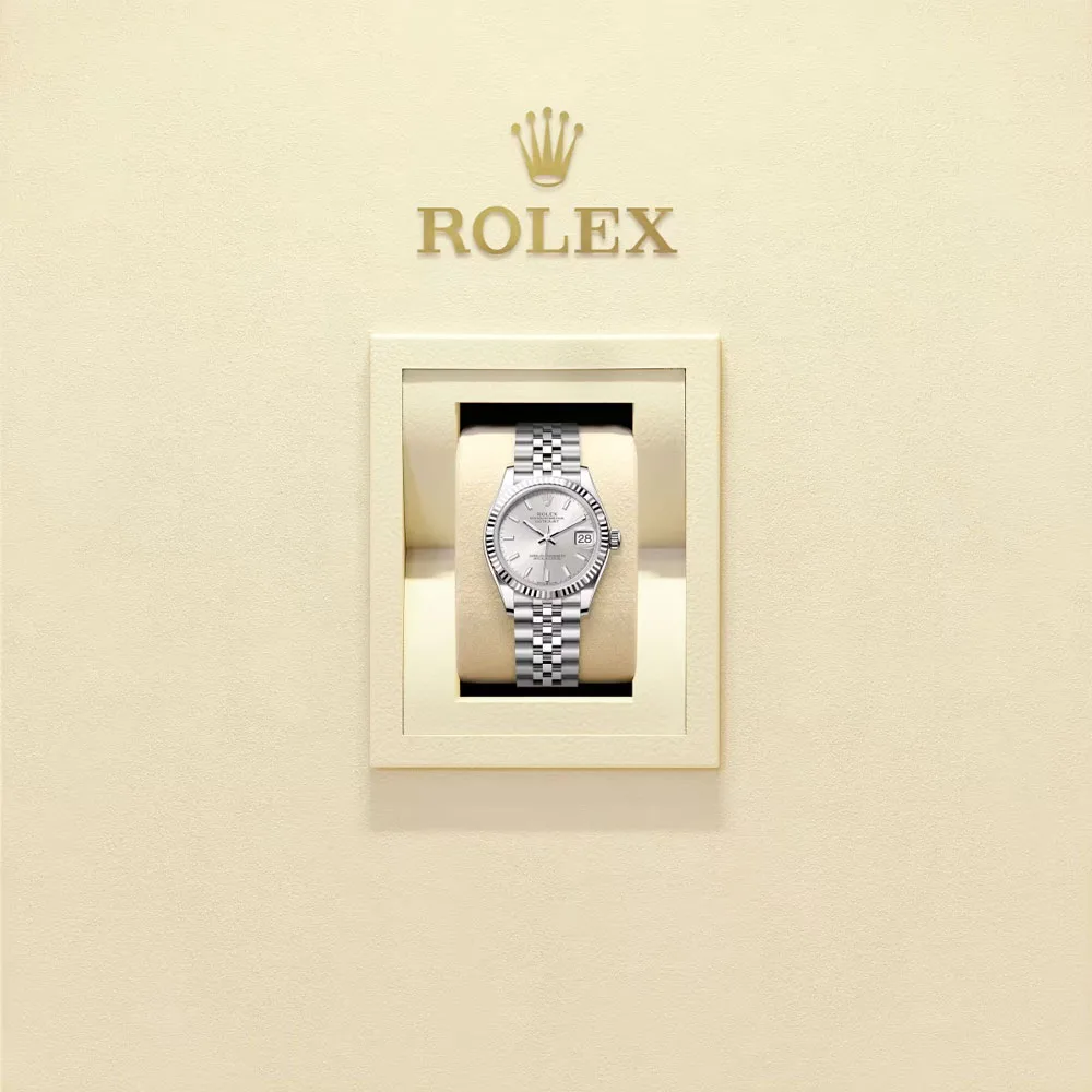 Rolex 278274-0012 Datejust 31Mm Stainless Steel - White Gold Jubilee Silver Dial Watch - Image 2