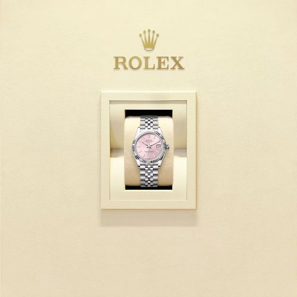 Rolex 278274-0014 Datejust 31Mm Stainless Steel - White Gold Jubilee Pink Dial Watch - Image 2