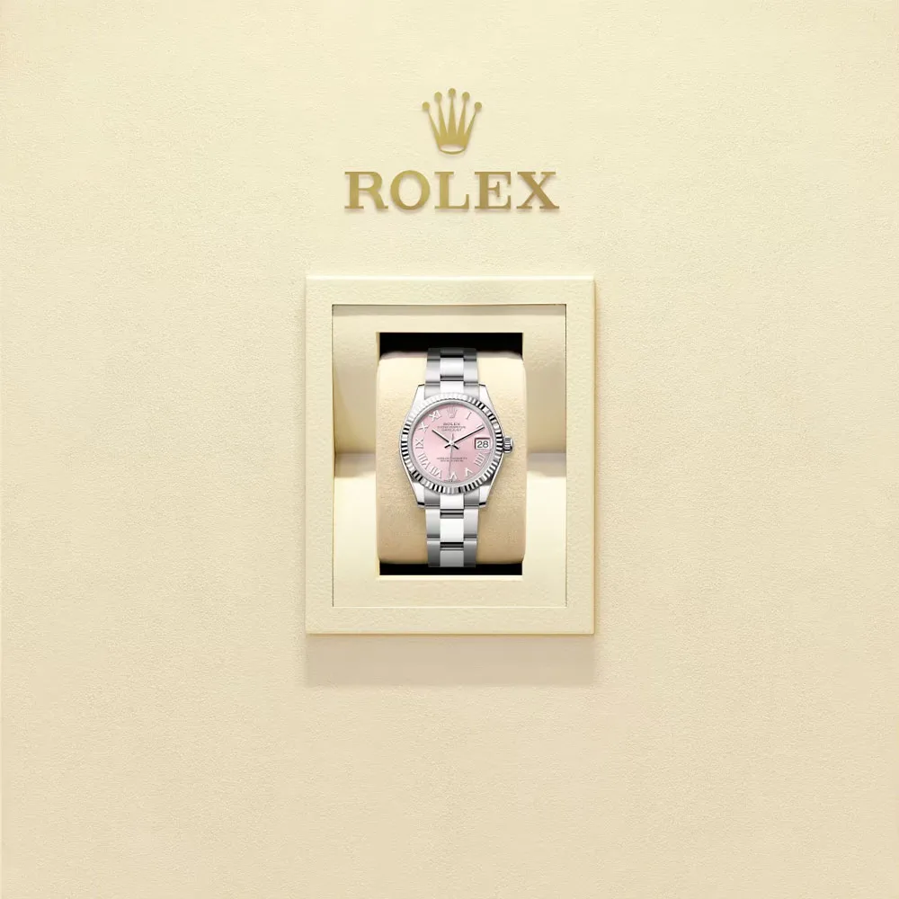 Rolex 278274-0019 Datejust 31Mm Stainless Steel - White Gold Oyster Pink Dial Watch - Image 2