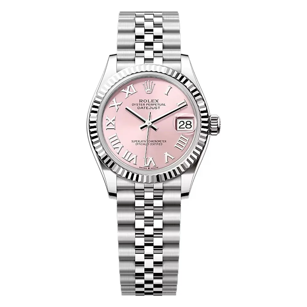 Rolex 278274-0020 Datejust 31Mm Stainless Steel - White Gold Jubilee Pink Dial Watch