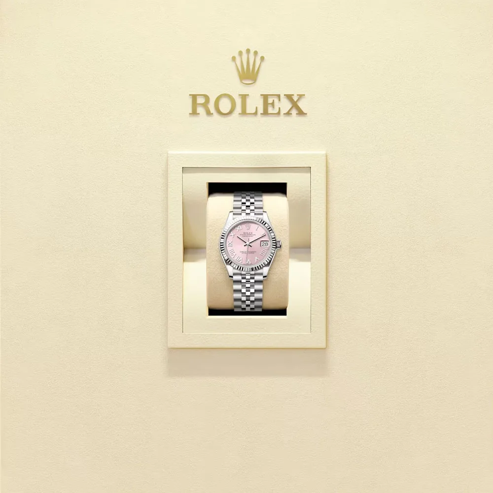 Rolex 278274-0020 Datejust 31Mm Stainless Steel - White Gold Jubilee Pink Dial Watch - Image 2