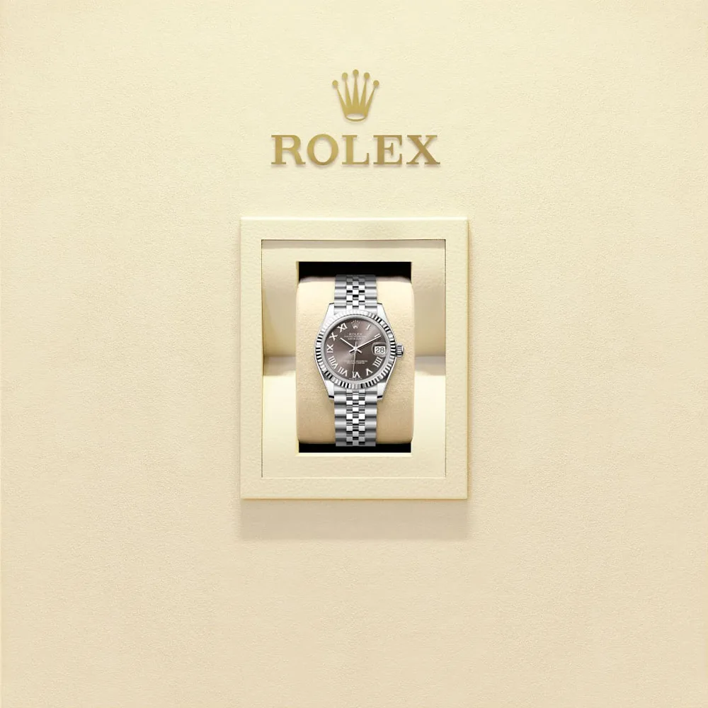 Rolex 278274-0022 Datejust 31Mm Stainless Steel - White Gold Jubilee Dark Grey Dial Watch - Image 2