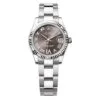 Rolex 278274-0027 Datejust 31Mm Stainless Steel - White Gold Oyster Dark Grey Diamond-Set Dial Watch