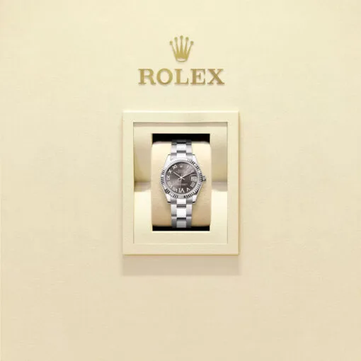 Rolex 278274-0027 Datejust 31Mm Stainless Steel - White Gold Oyster Dark Grey Diamond-Set Dial Watch - Image 2