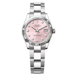 Rolex 278274-0031 Datejust 31mm Stainless Steel - White Gold Oyster Pink Diamond-set Dial Watch