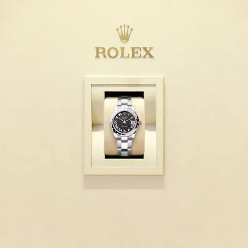 Rolex 278344Rbr-0001 Datejust 31Mm Stainless Steel - White Gold Diamond Oyster Black Dial Watch - Image 2