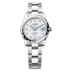 Rolex 278344rbr-0005 Datejust 31mm Stainless Steel - White Gold Diamond Oyster Mother-of-Pearl Diamond-set Dial Watch