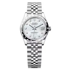 Rolex 278344rbr-0006 Datejust 31mm Stainless Steel - White Gold Diamond Jubilee Mother-of-Pearl Diamond-set Dial Watch