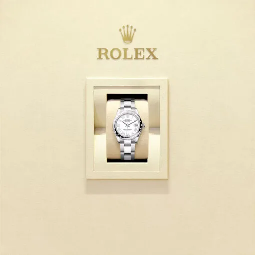 Rolex 278344Rbr-0011 Datejust 31Mm Stainless Steel - White Gold Diamond Oyster White Dial Watch - Image 2