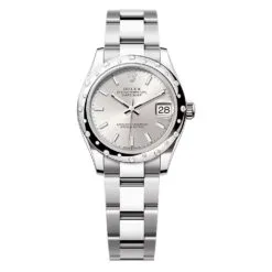 Rolex 278344rbr-0013 Datejust 31mm Stainless Steel - White Gold Diamond Oyster Silver Dial Watch