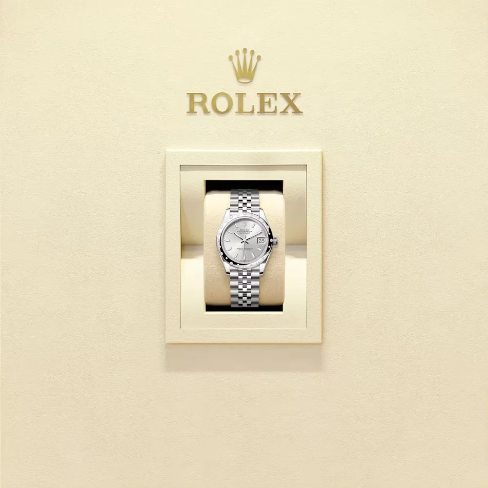 Rolex 278344Rbr-0014 Datejust 31Mm Stainless Steel - White Gold Diamond Jubilee Silver Dial Watch - Image 2