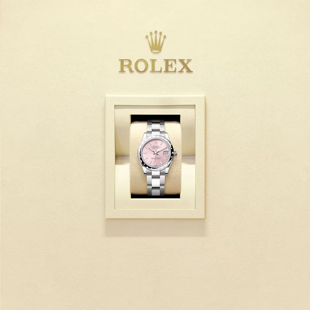 Rolex 278344Rbr-0015 Datejust 31Mm Stainless Steel - White Gold Diamond Oyster Pink Dial Watch - Image 2