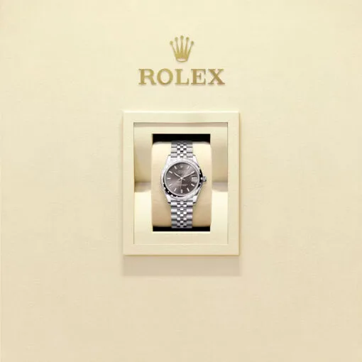 Rolex 278344Rbr-0018 Datejust 31Mm Stainless Steel - White Gold Diamond Jubilee Dark Grey Dial Watch - Image 2