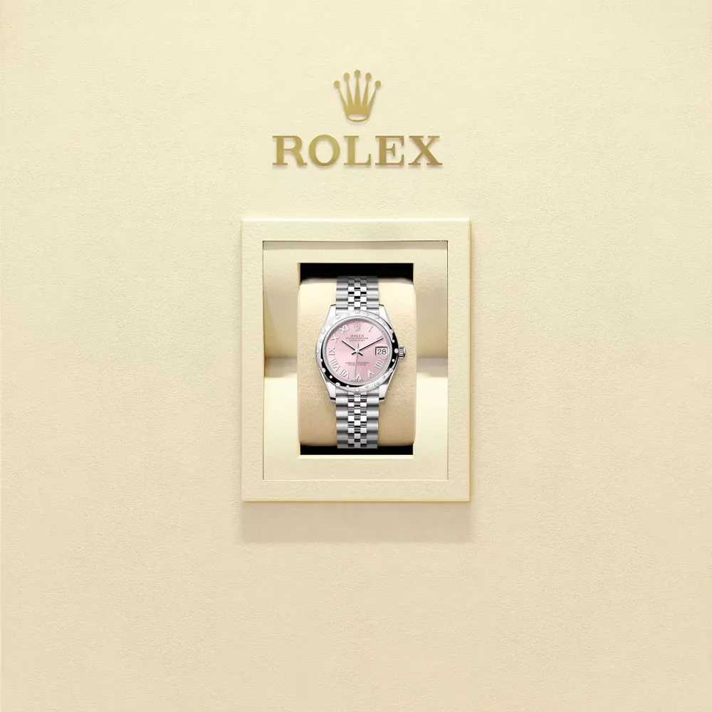 Rolex 278344Rbr-0022 Datejust 31Mm Stainless Steel - White Gold Diamond Jubilee Pink Dial Watch - Image 2