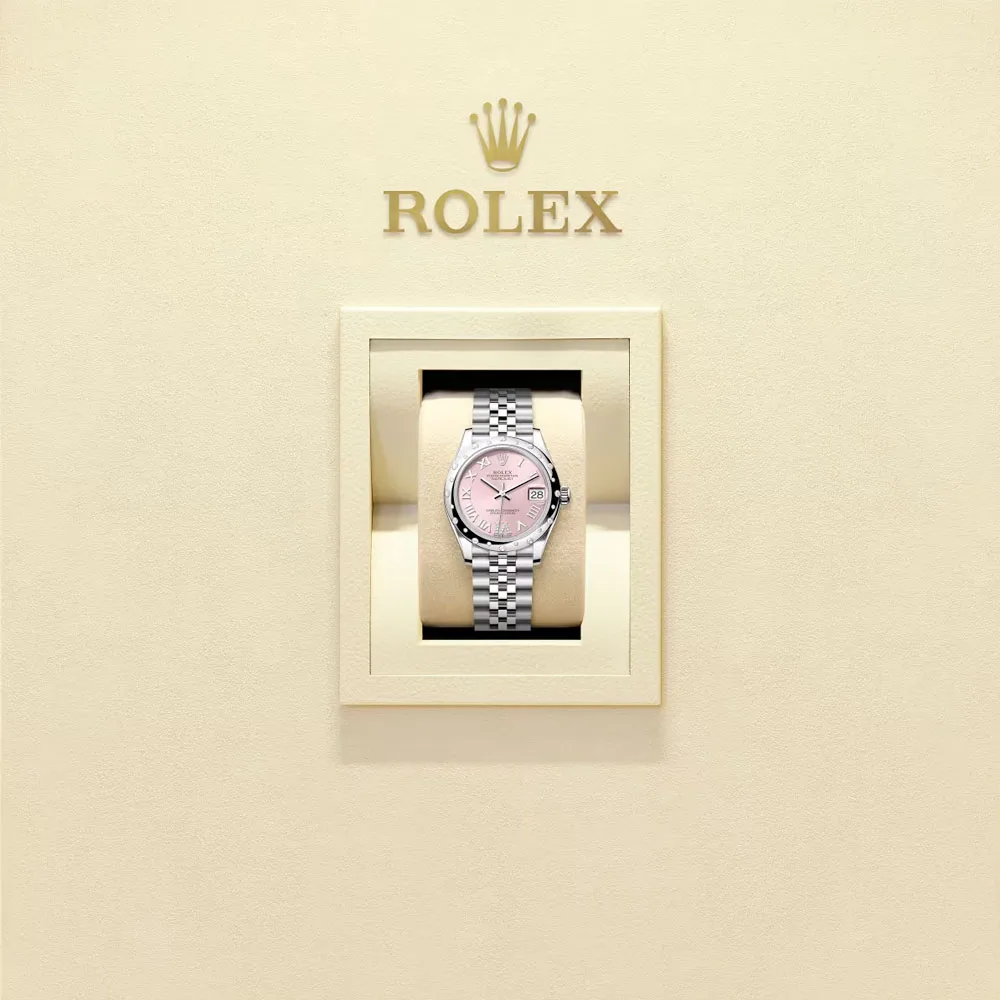 Rolex 278344Rbr-0026 Datejust 31Mm Stainless Steel - White Gold Diamond Jubilee Pink Diamond-Set Dial Watch - Image 2