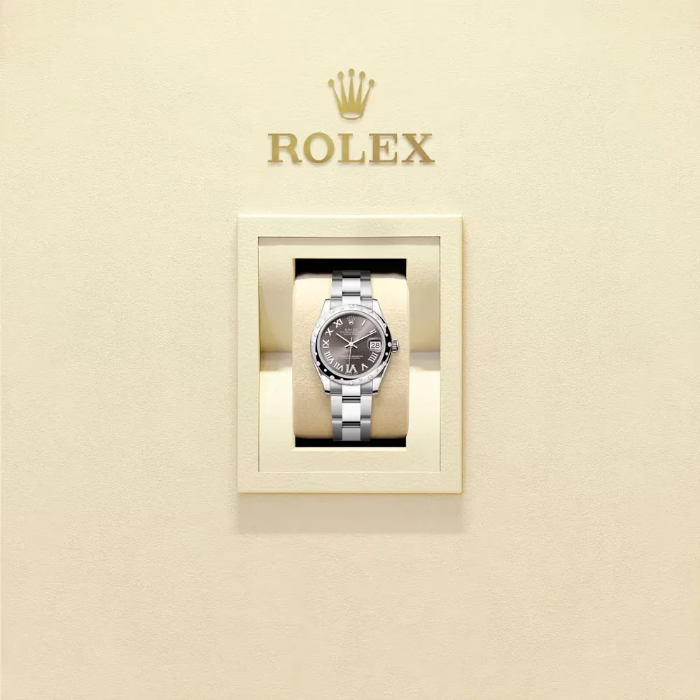 Rolex 278344Rbr-0029 Datejust 31Mm Stainless Steel - White Gold Diamond Oyster Dark Grey Dial Watch - Image 2