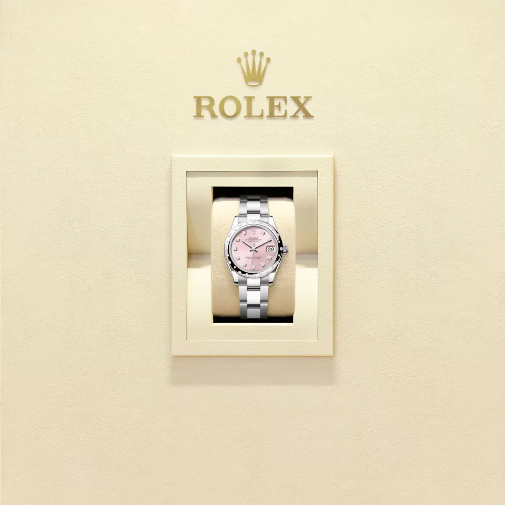 Rolex 278344Rbr-0033 Datejust 31Mm Stainless Steel - White Gold Diamond Oyster Pink Diamond-Set Dial Watch - Image 2