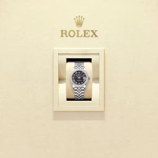 Rolex 278384Rbr-0002 Datejust 31Mm Stainless Steel - White Gold Diamond Jubilee Black Dial Watch - Image 2
