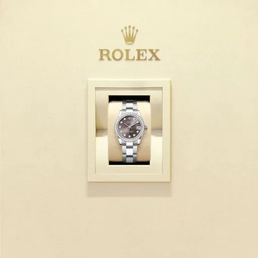 Rolex 278384Rbr-0009 Datejust 31Mm Stainless Steel - White Gold Oyster Dark Grey Diamond-Set Dial Watch - Image 2