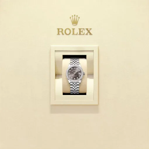 Rolex 278384Rbr-0010 Datejust 31Mm Stainless Steel - White Gold Diamond Jubilee Dark Grey Diamond-Set Dial Watch - Image 2