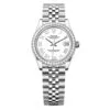 Rolex 278384Rbr-0014 Datejust 31Mm Stainless Steel - White Gold Diamond Jubilee White Dial Watch