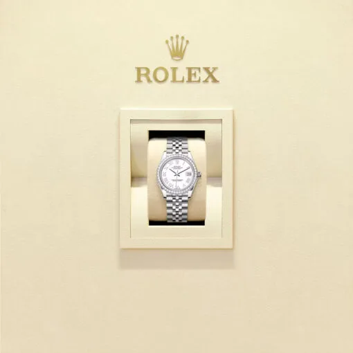 Rolex 278384Rbr-0014 Datejust 31Mm Stainless Steel - White Gold Diamond Jubilee White Dial Watch - Image 2