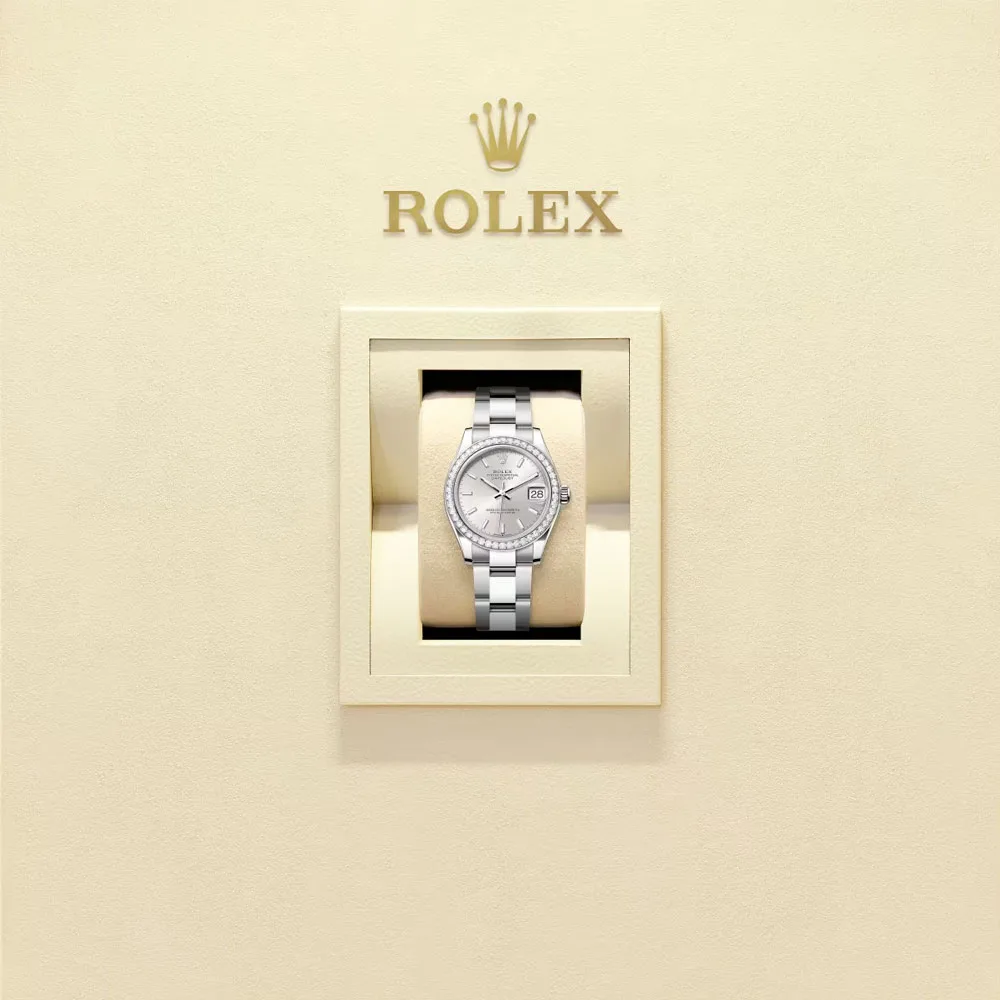 Rolex 278384Rbr-0015 Datejust 31Mm Stainless Steel - White Gold Diamond Oyster Silver Dial Watch - Image 2