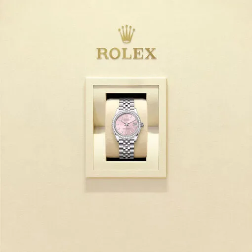 Rolex 278384Rbr-0018 Datejust 31Mm Stainless Steel - White Gold Diamond Jubilee Pink Dial Watch - Image 2