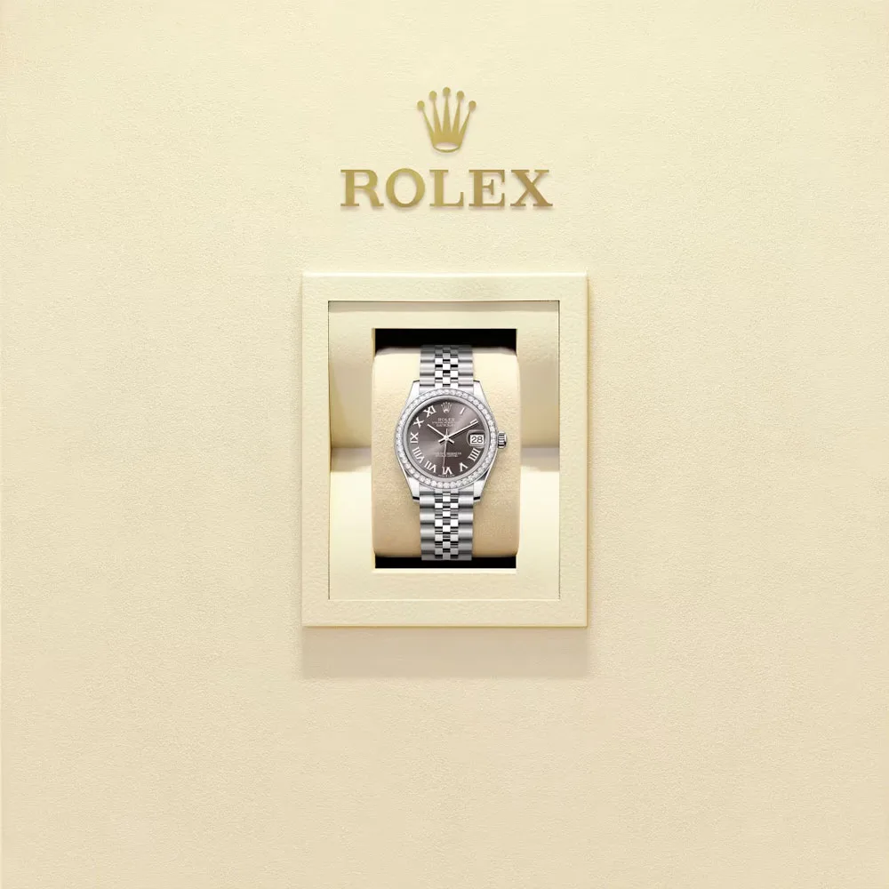 Rolex 278384Rbr-0026 Datejust 31Mm Stainless Steel - White Gold Diamond Jubilee Dark Grey Dial Watch - Image 2
