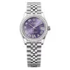 Rolex 278384Rbr-0030 Datejust 31Mm Stainless Steel - White Gold Diamond Jubilee Aubergine Dial Watch