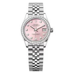 Rolex 278384rbr-0036 Datejust 31mm Stainless Steel - White Gold Diamond Jubilee Pink Diamond-set Dial Watch