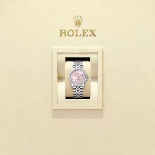 Rolex 278384Rbr-0036 Datejust 31Mm Stainless Steel - White Gold Diamond Jubilee Pink Diamond-Set Dial Watch - Image 2