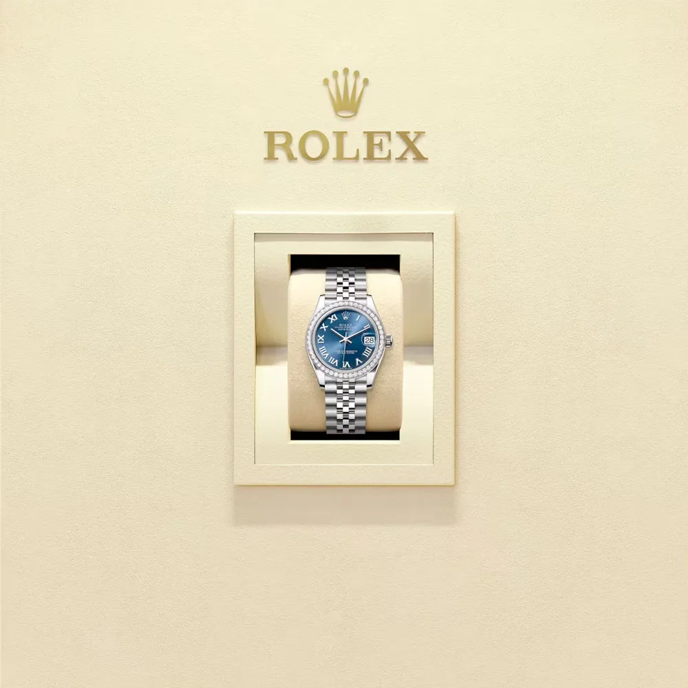 Rolex 278384Rbr-0037 Datejust 31Mm Stainless Steel - White Gold Diamond Jubilee Blue Dial Watch - Image 2