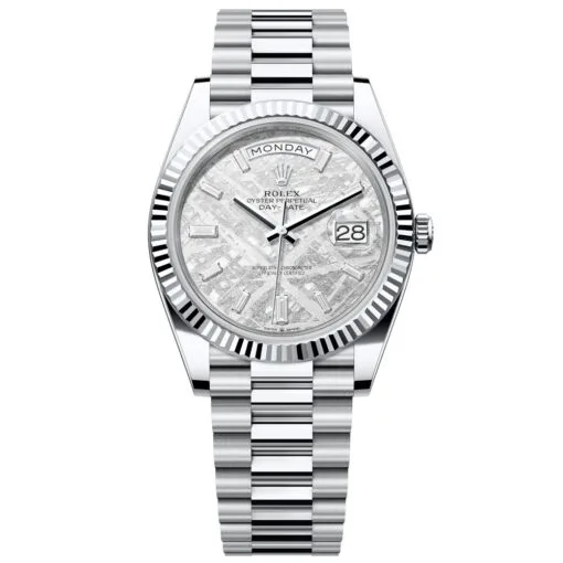 Rolex Day-Date 228236-0011 Meteorite Dial 40Mm Platinum Men'S Watch