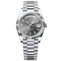 Rolex Day-Date 228236-0013 Grey Dial 40mm Platinum Men's Watch