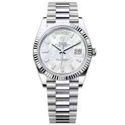 Rolex Day-Date 228236-0026 Mother of Pearl Dial 40mm Platinum Men's Watch