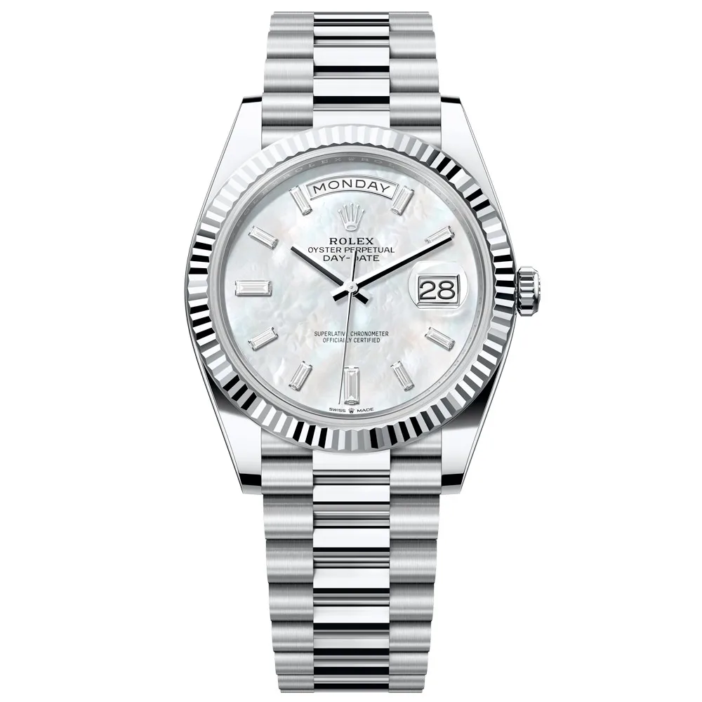 Rolex Day-Date 228236-0026 Mother Of Pearl Dial 40Mm Platinum Men'S Watch