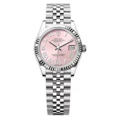 Rolex 278274-0024 Datejust 31mm Stainless Steel - White Gold Jubilee Pink Diamond-set Dial Watch