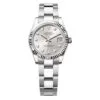 Rolex 278274-0029 Datejust 31Mm Stainless Steel - White Gold Oyster Silver Diamond-Set Dial Watch