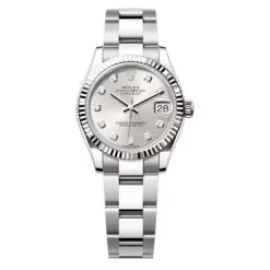 Rolex 278274-0029 Datejust 31mm Stainless Steel - White Gold Oyster Silver Diamond-set Dial Watch