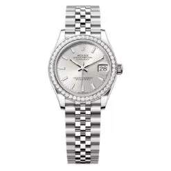 Rolex 278384rbr-0016 Datejust 31mm Stainless Steel - White Gold Diamond Jubilee Silver Dial Watch