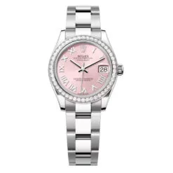 Rolex 278384rbr-0023 Datejust 31mm Stainless Steel - White Gold Diamond Oyster Pink Dial Watch