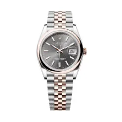 Rolex 126201-0013 Datejust 36mm Stainless Steel - Everose Gold Jubilee Slate Dial Watch